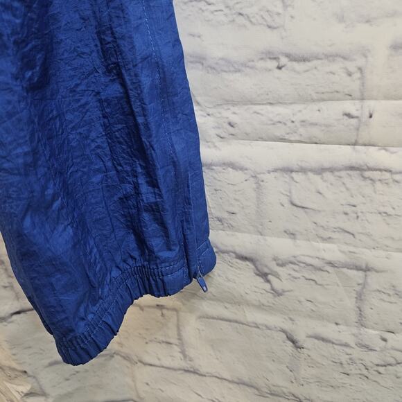 Reebok 90's Y2K vintage RETRO Nylon blue white JACKET PANTS Track Suit men’s M - Picture 8 of 10